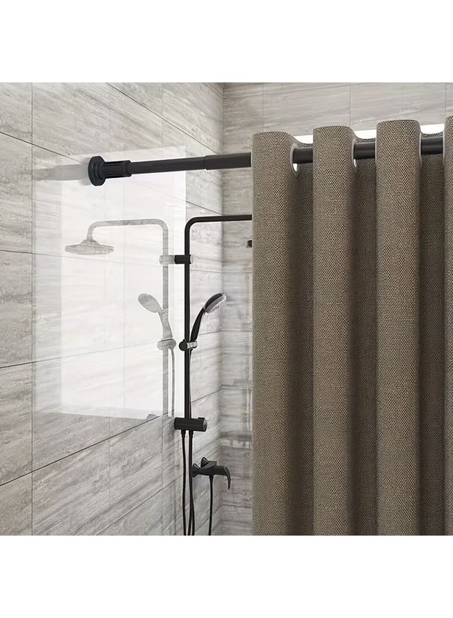 Adjustable No Drill Telescopic Rod Iron Black 85 165cm Closet Cabinet Support Bar - Image 5